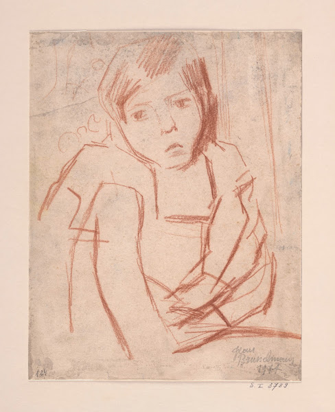 A seated child 1914