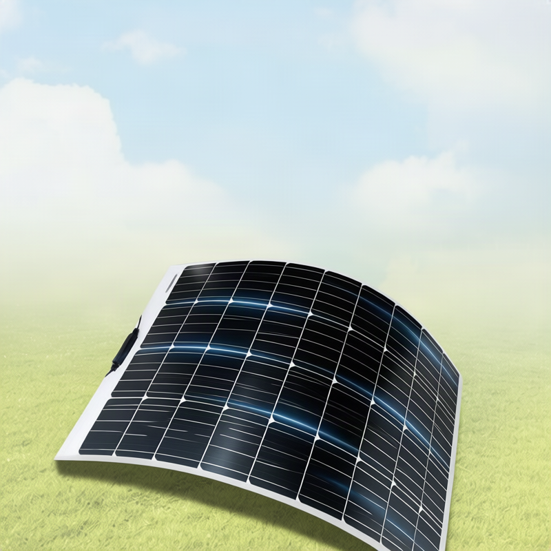 Flexibles Solarmodul, monokristallin, 12V
