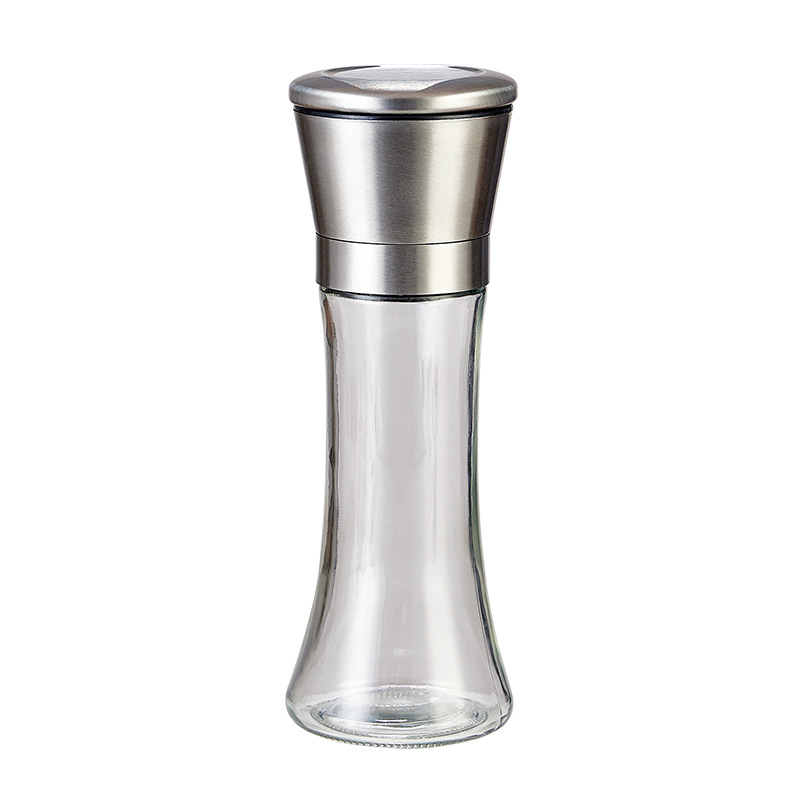 Hand grinder for spices, glass, modern