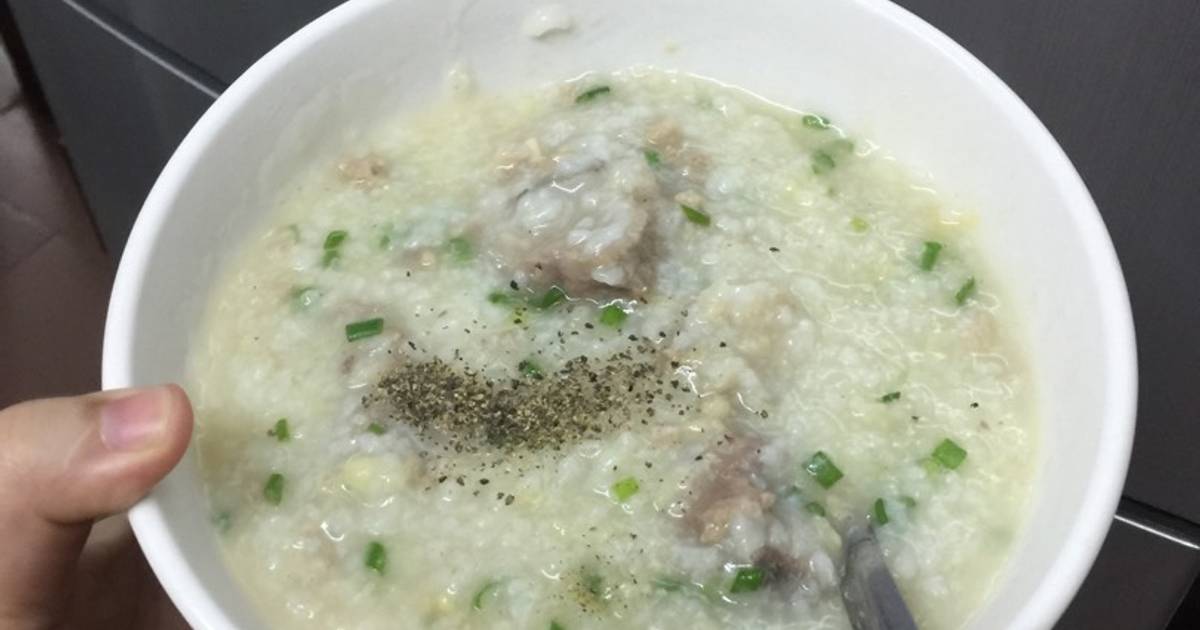 Cháo sườn đậu xanh