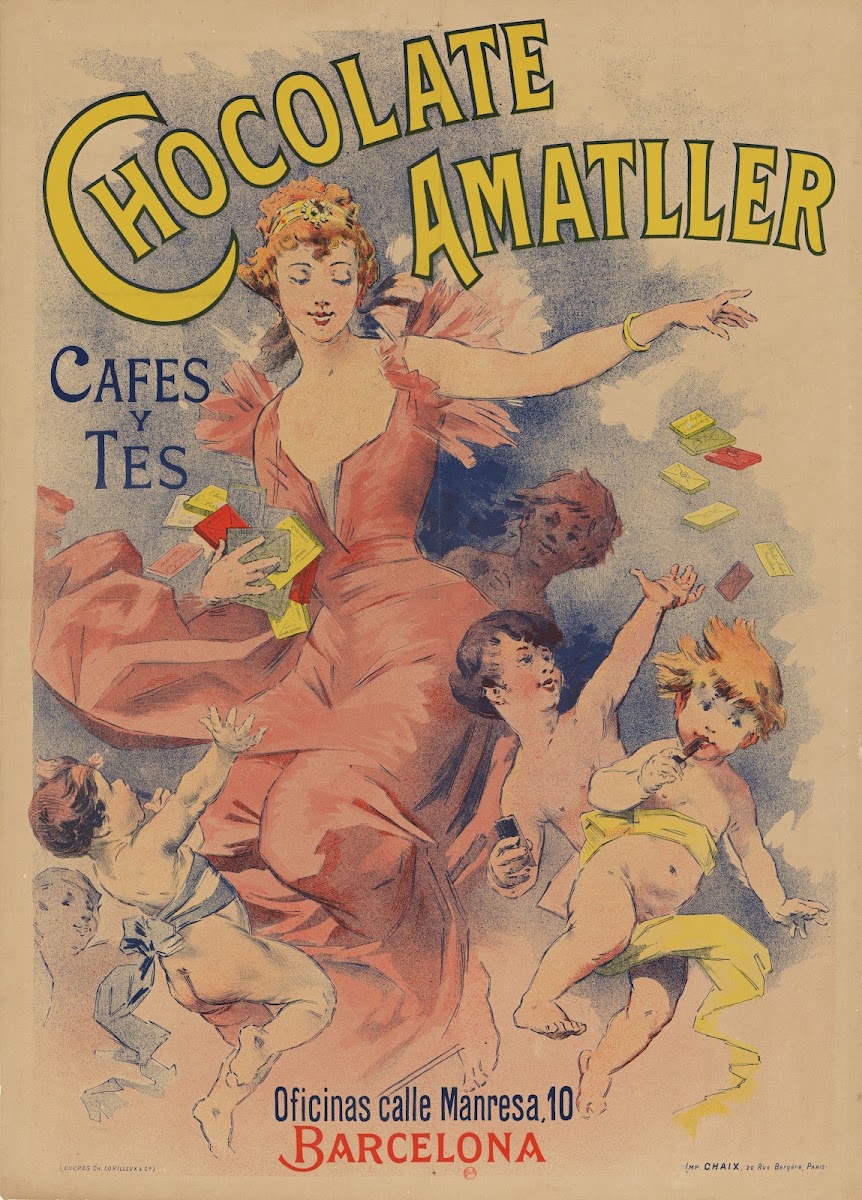 Chocolate Amatller cafes y tes Oficinas calle Manresa 10 Barcelona 1893