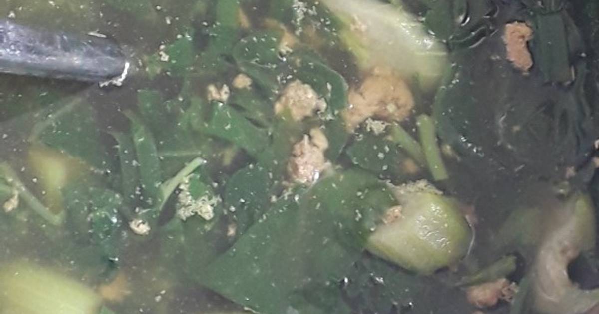 Canh rạm nấu mồng tơi