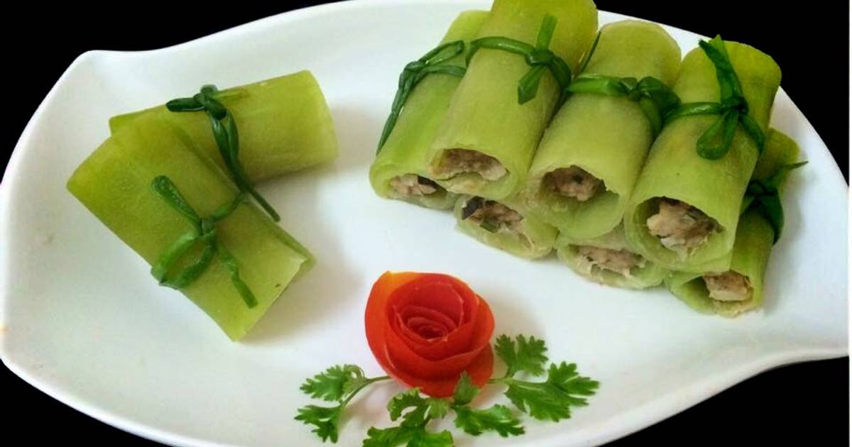 Bí đao cuộn thịt hấp