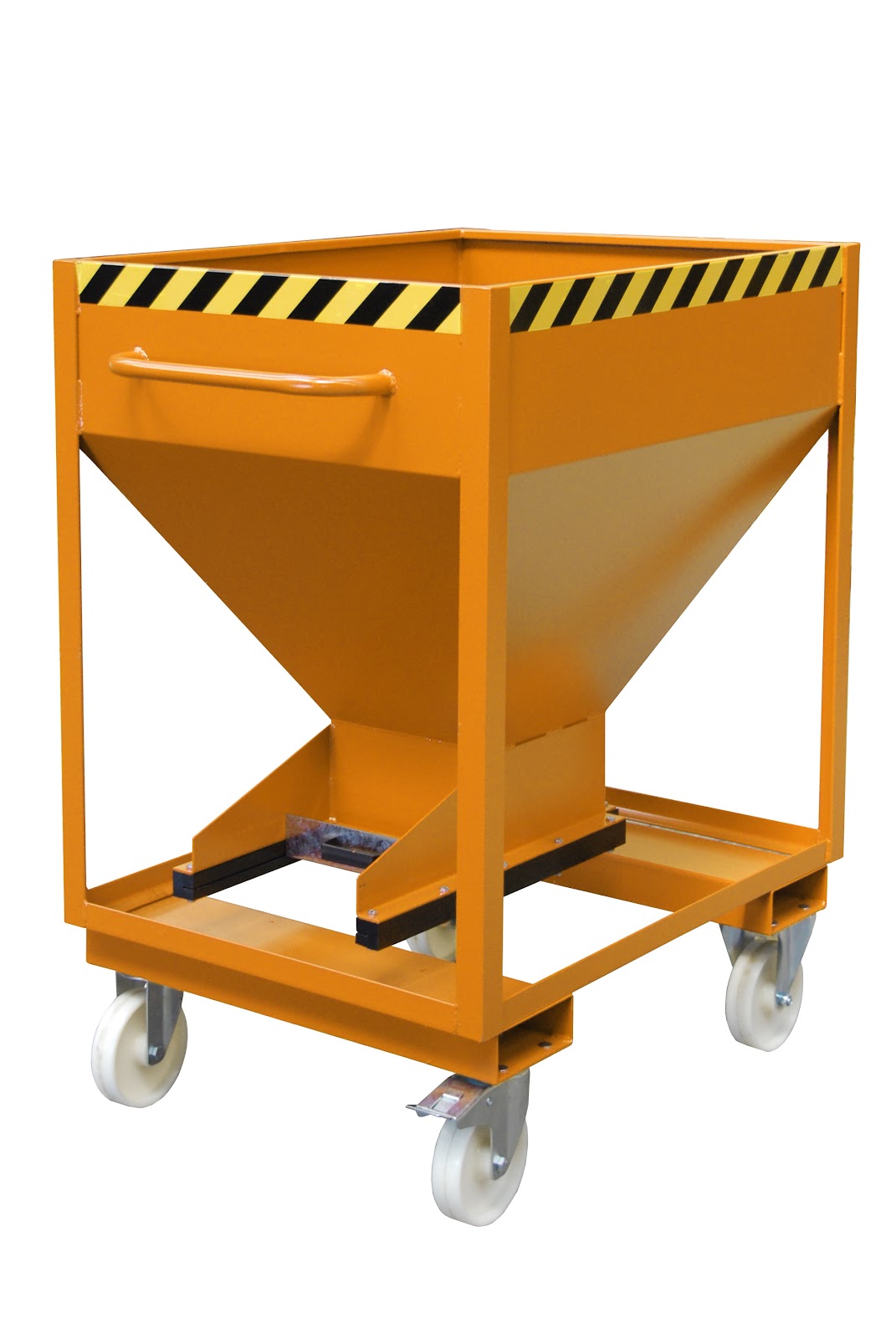 Silocontainer SRE-D 375, gelakt, Geeloranje