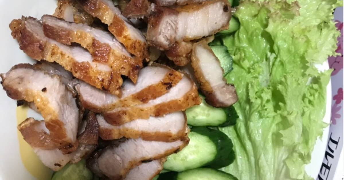 Heo một nắng chiên giòn
