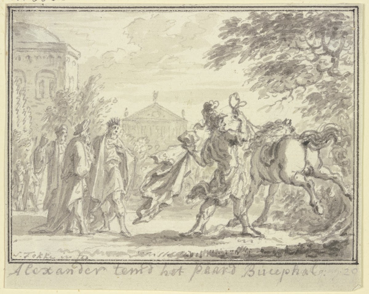Alexander zähmt Bukephalos