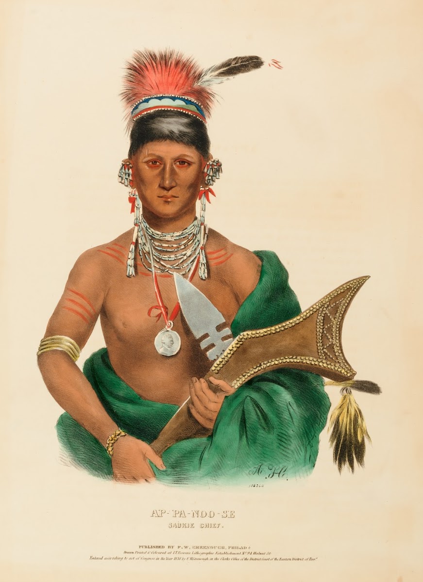 Ap Pa Noo Se Saukie Chief 1836