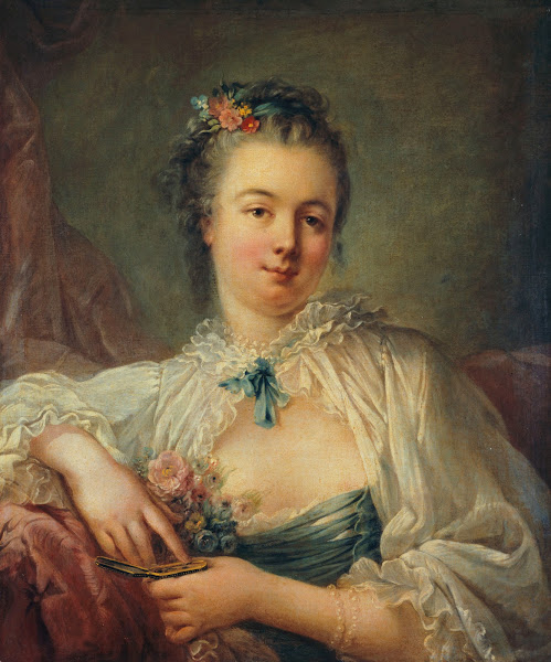 Portrait présumé de Jeanne Elisabeth Victoire Deshays épouse de lartiste 1760 17