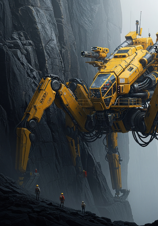 Colossal Industrial Spider Mech