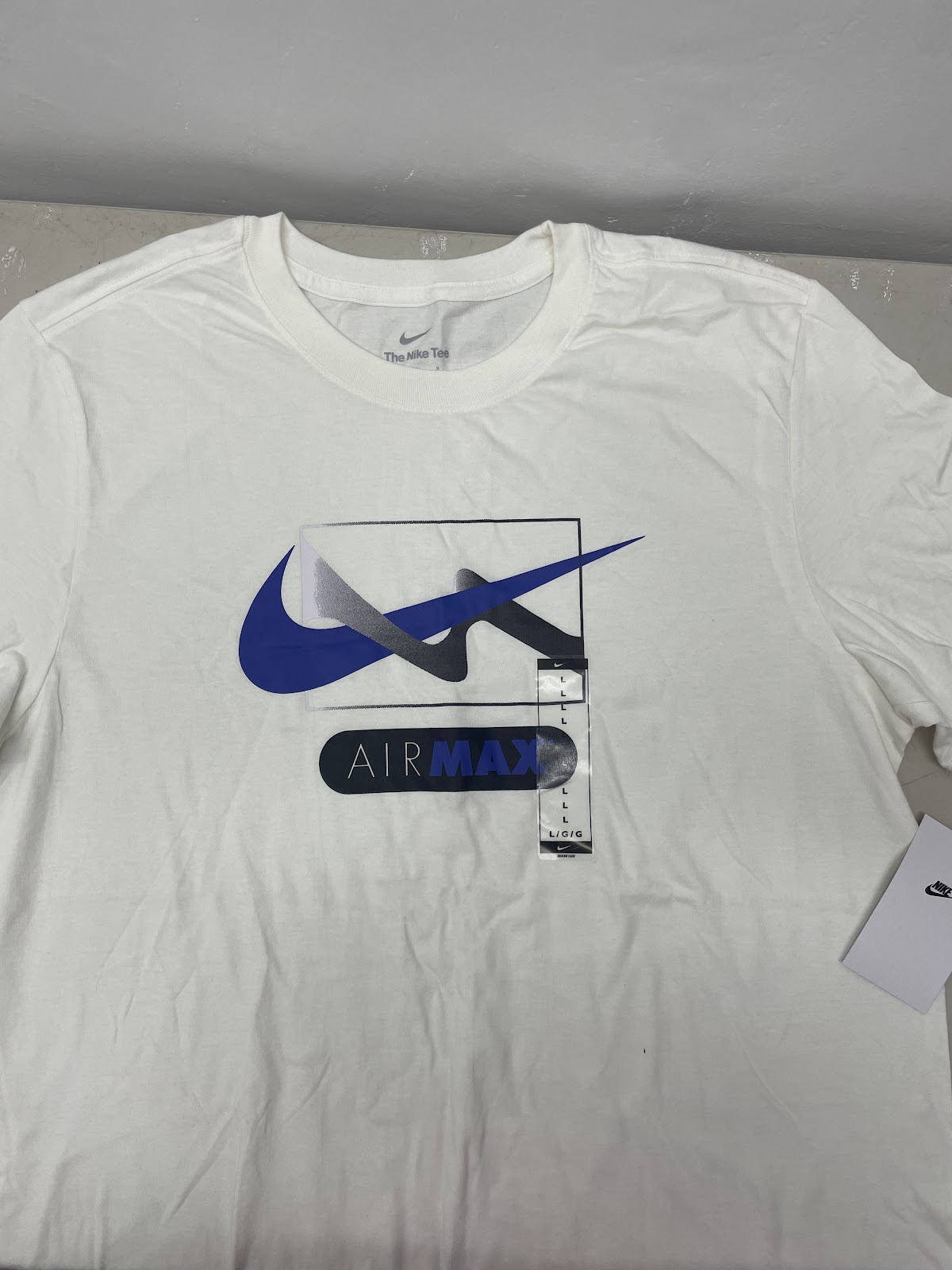 Nike Mens Shirt Airmax White L #2147