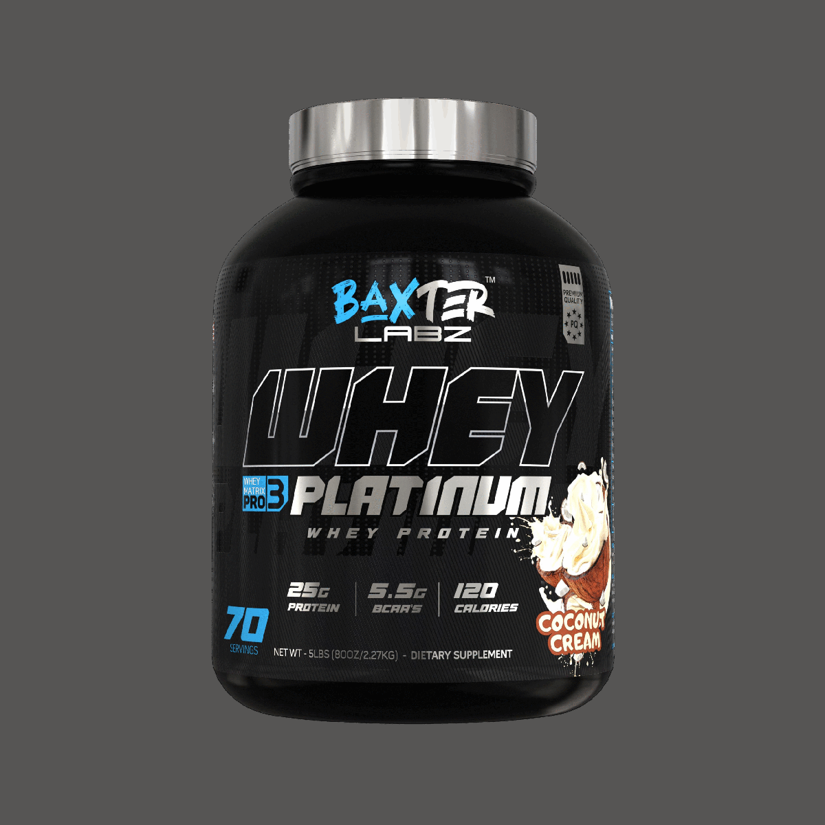Baxter Labz Whey Platinum — Coconut Ice Cream, 5 lbs