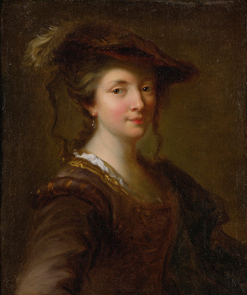 Portrait of a Lady Said To Be Louise Julie De Nesle Comtesse De Mailly