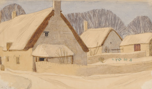 Cottages in Snow 1928