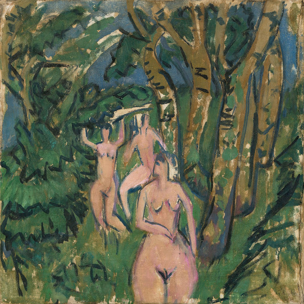 Akte im Wald 1912