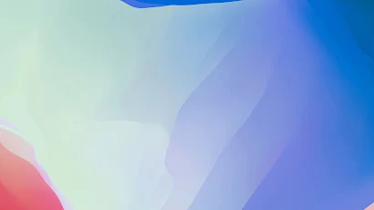 iOS, Minimal, Pink, Blue, Art 4K iPhone Wallpaper Background