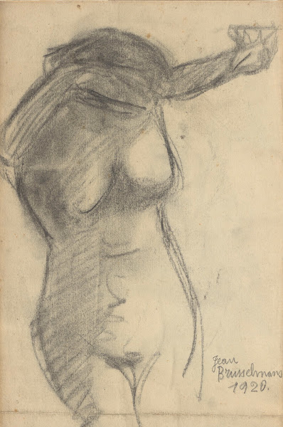 Nude woman front view 1920