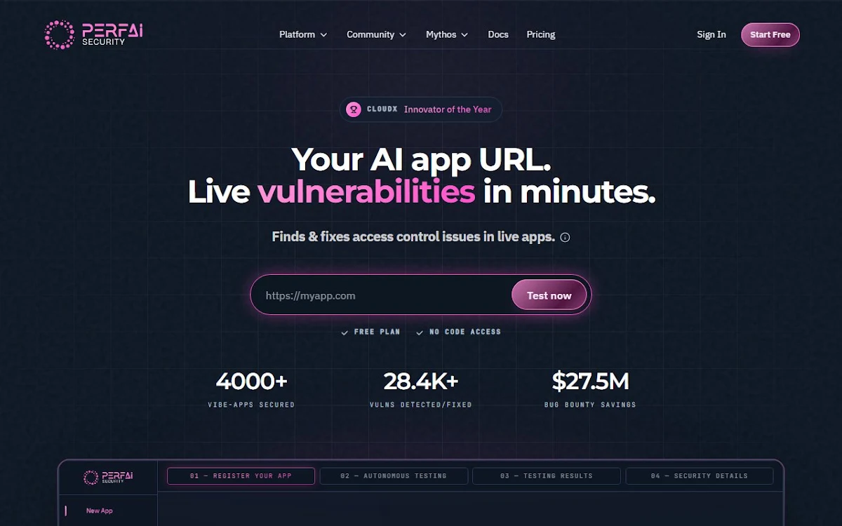 Captura de App & API Privacy Mgmt