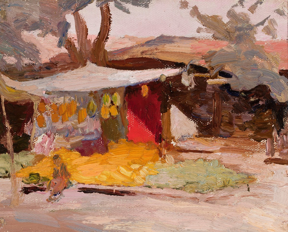 Fruit market From the journey to Turkestan 1912