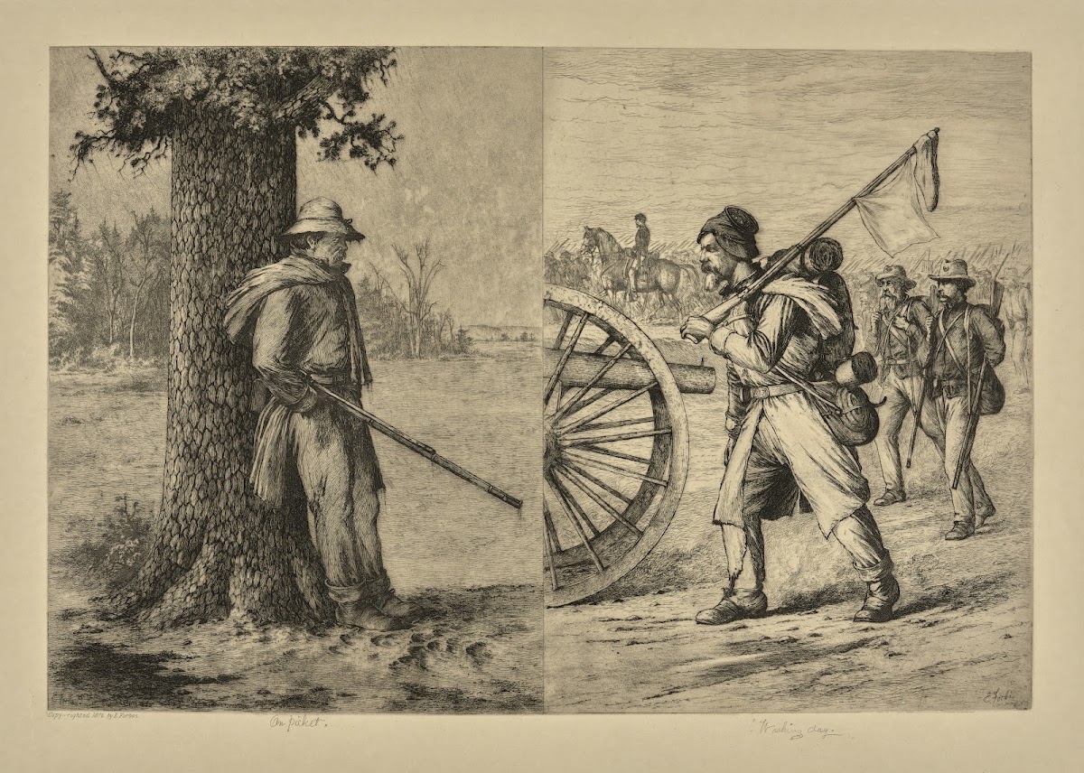 On picket Washing day 1876