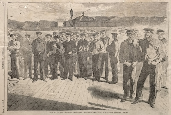 Crew of the United States Steam Sloop Colorado Shipped at Boston June 1861 1861