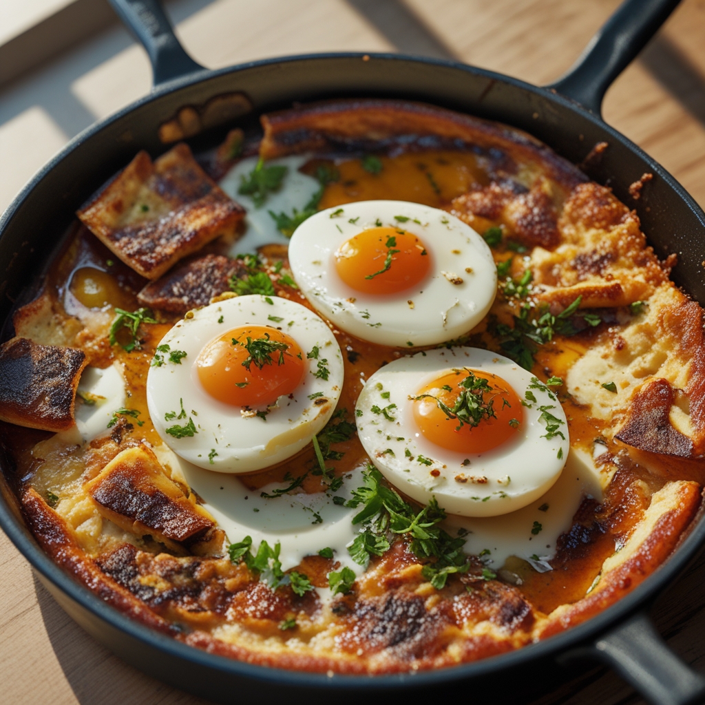 Baked Feta Eggs Easy Homemade Breakfast Recipe finished