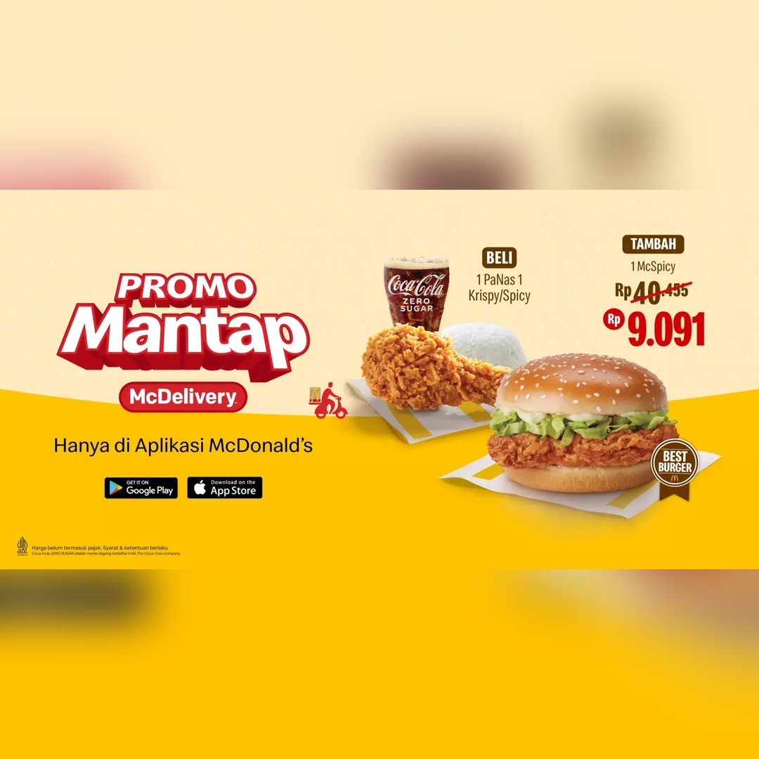 Khusus McDelivery, McSpicy cuma Rp5.000!