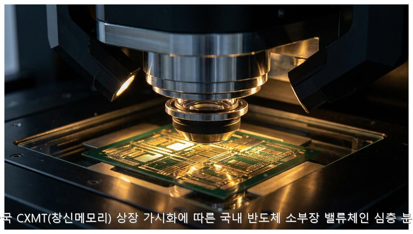 중국 CXMT(창신메모리) 상장 가시화에 따른 국내 반도체 소부장 밸류체인 심층 분석 핵심 안내 및 분석 인포그래픽 (6)
