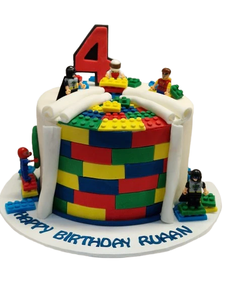 Lego Themed Birthday Cake CB-NC716