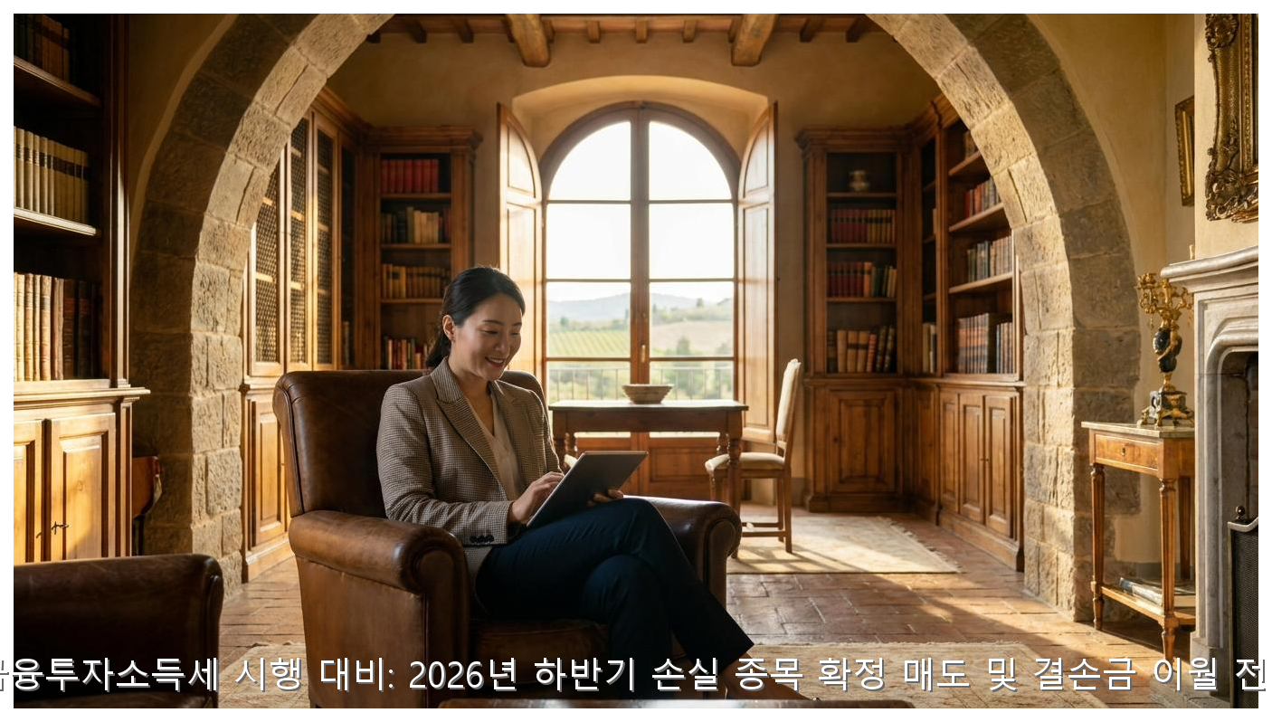 2027년 금융투자소득세 시행 대비: 2026년 하반기 손실 종목 확정 매도 및 결손금 이월 전략 가이드 핵심 안내 및 분석 인포그래픽 (3)