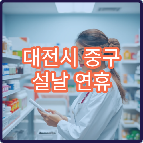 대전시 중구 설날 연휴 응급의학과 진료 병원 이용 안내