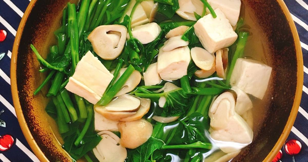 Canh Rau Muống Nấu Chay