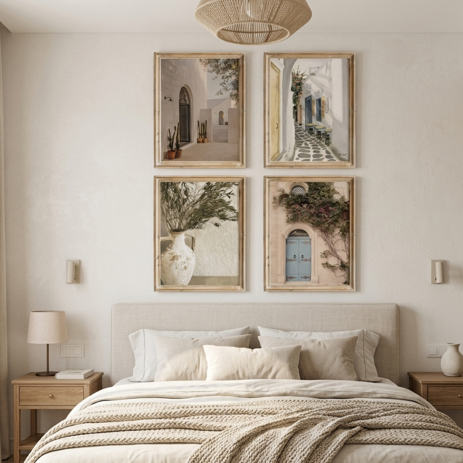 Mediterranean Escape Art Set | 4-Piece Sun-Drenched Gallery Wall Art - Image 3