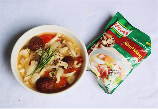 Canh Nấm Ăn Chay