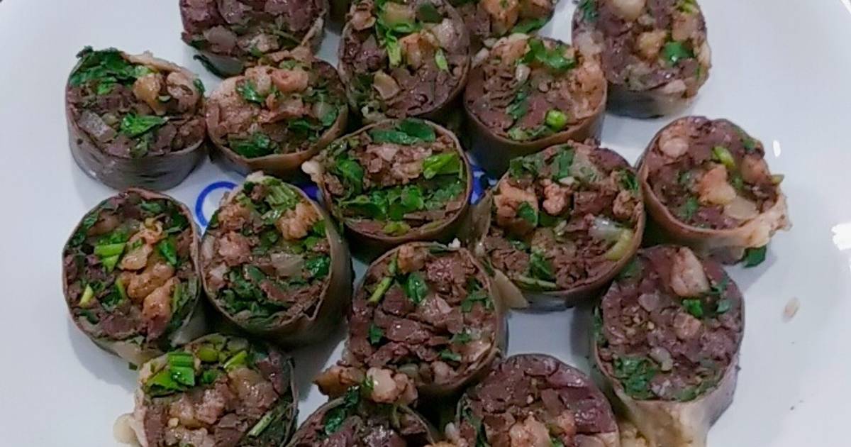 Dồi heo luộc