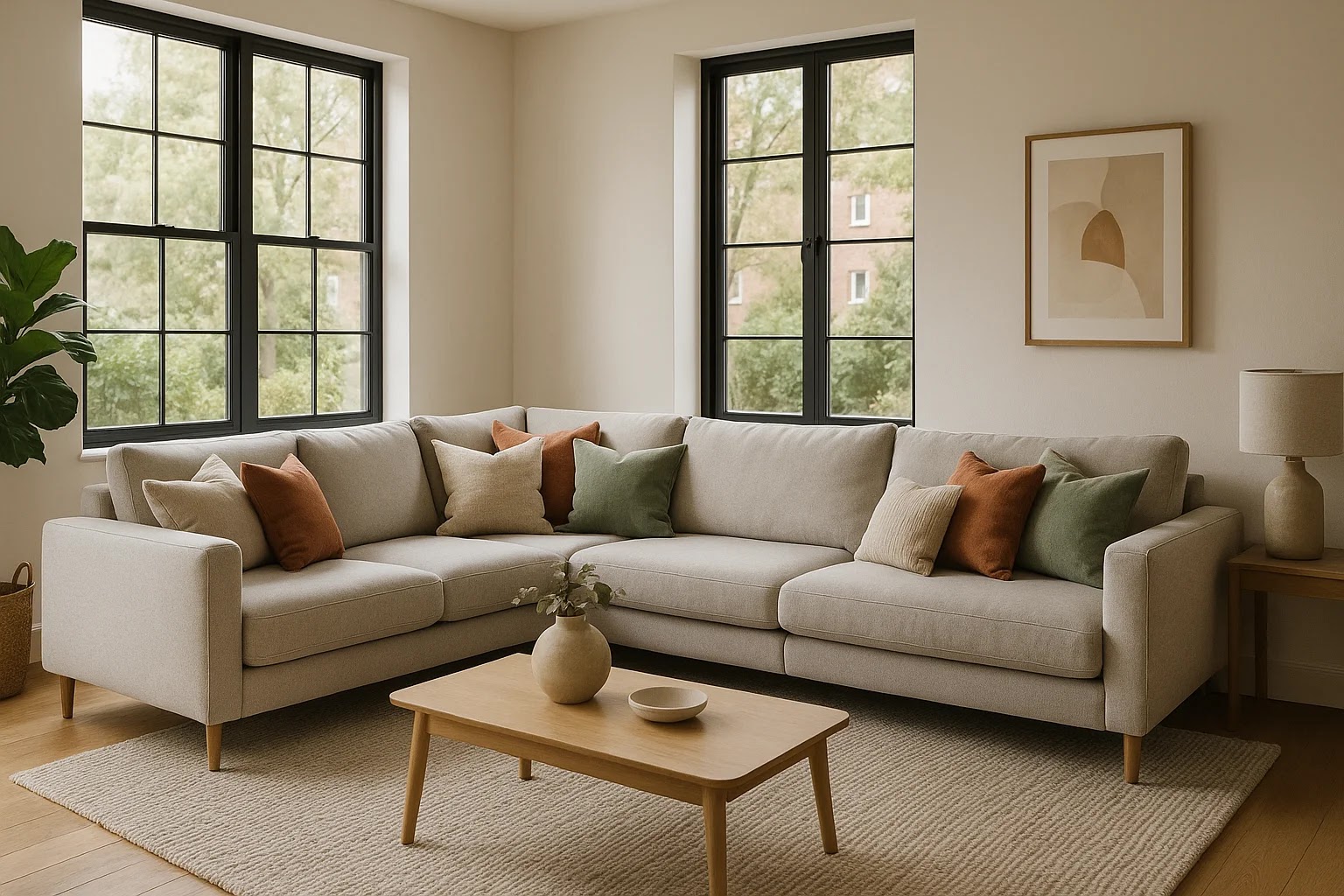 Guide complet des coussins pour canapé : taille, nombre, couleur et composition déco