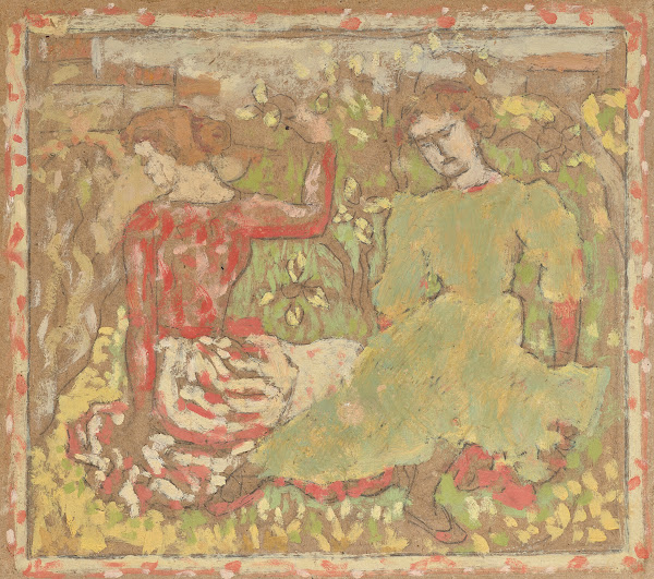 Deux Jeunes Femmes dans un verger 1900