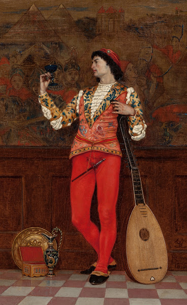 Interior with Lute Player 1875