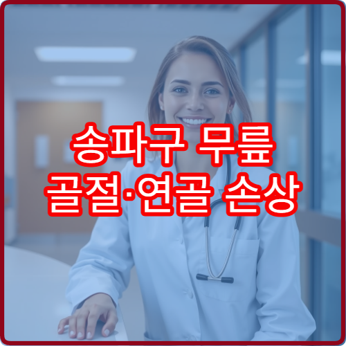 송파구 무릎 골절·연골 손상 치료 잘하는 전문 병원 안내