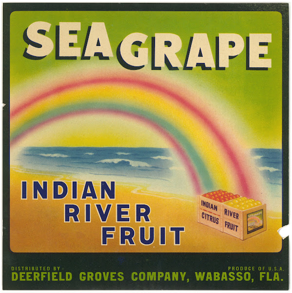Sea Grape Citrus Label 1930s