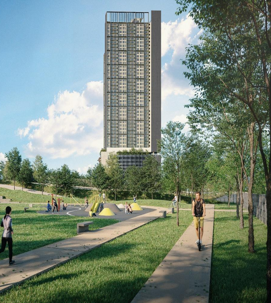 Luminar Residence, Federal Avenue — facade