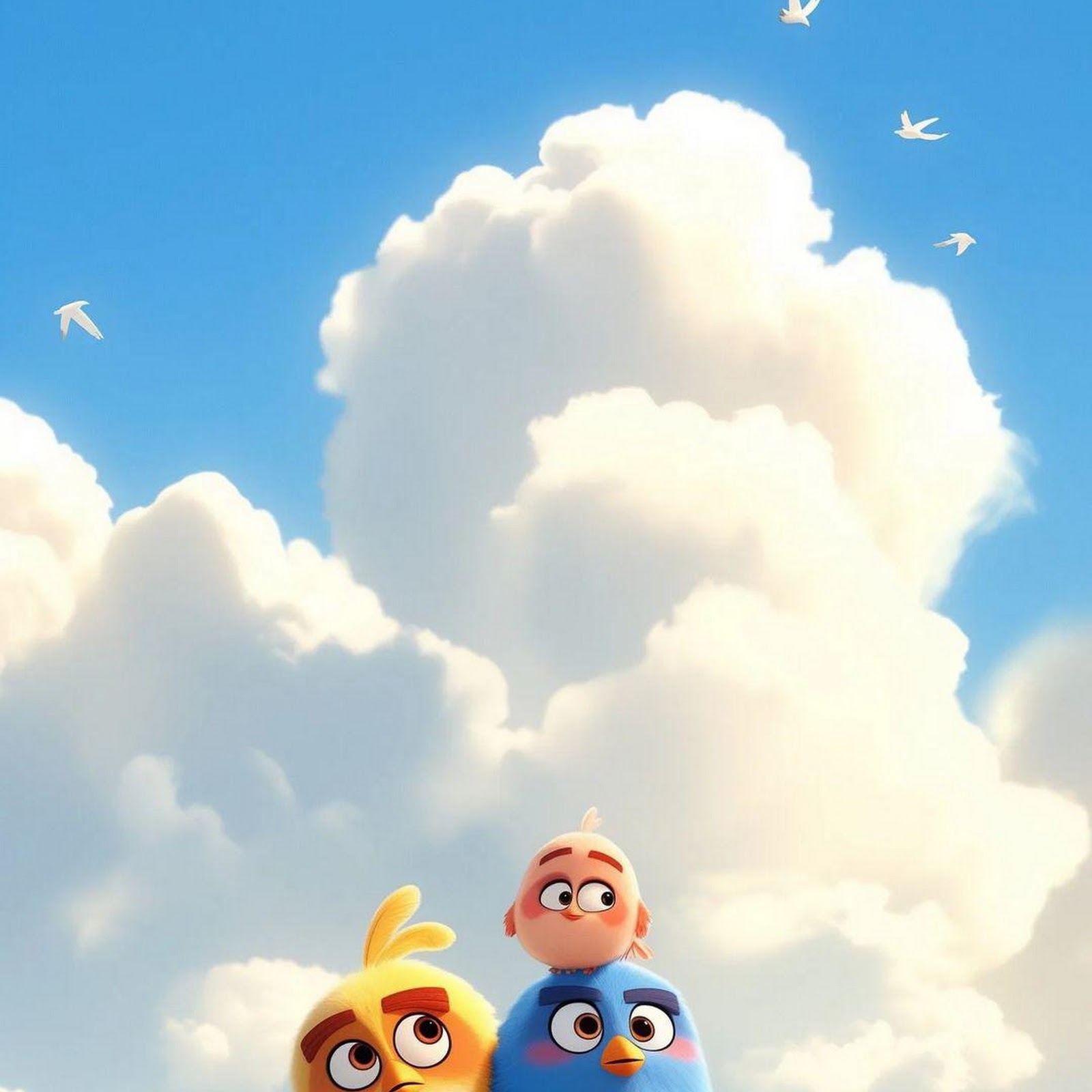 Download Cute Baby Angry Birds Full HD iPhone