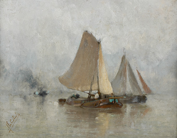 Otters op de Schelde 1900
