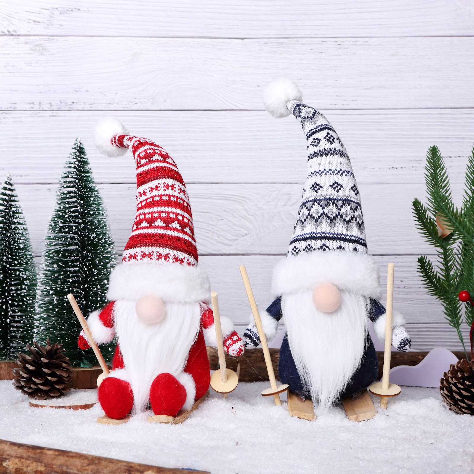 Christmas gift bag with elf motif