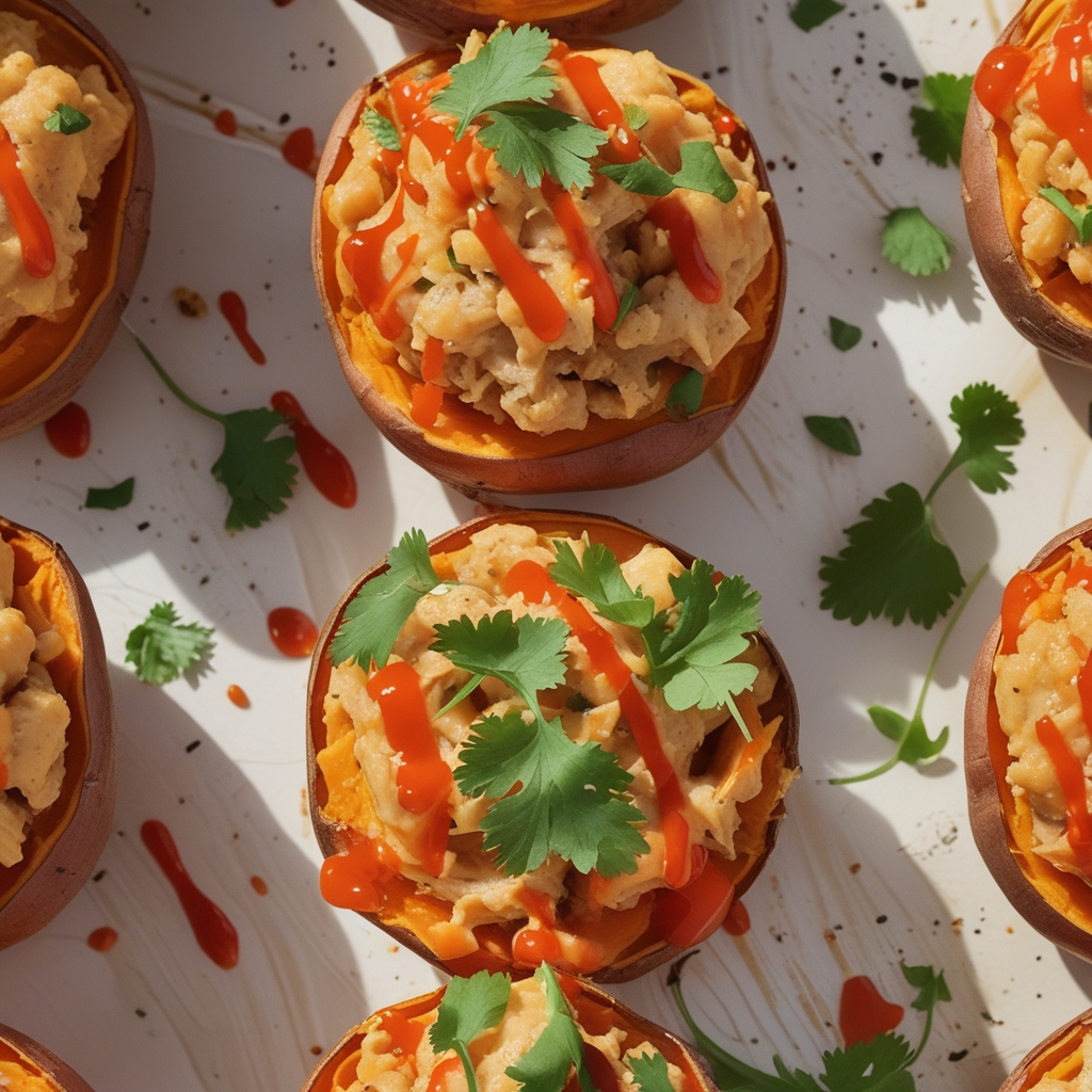 Buffalo Chickpea Sweet Potato Bake