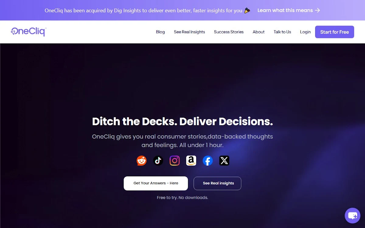 Captura de OneCliq.io AI Content Creation Genius