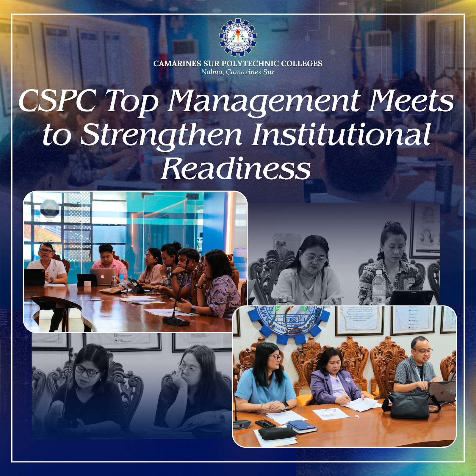 CSPC Top Management holds Strategic Readiness Meeting