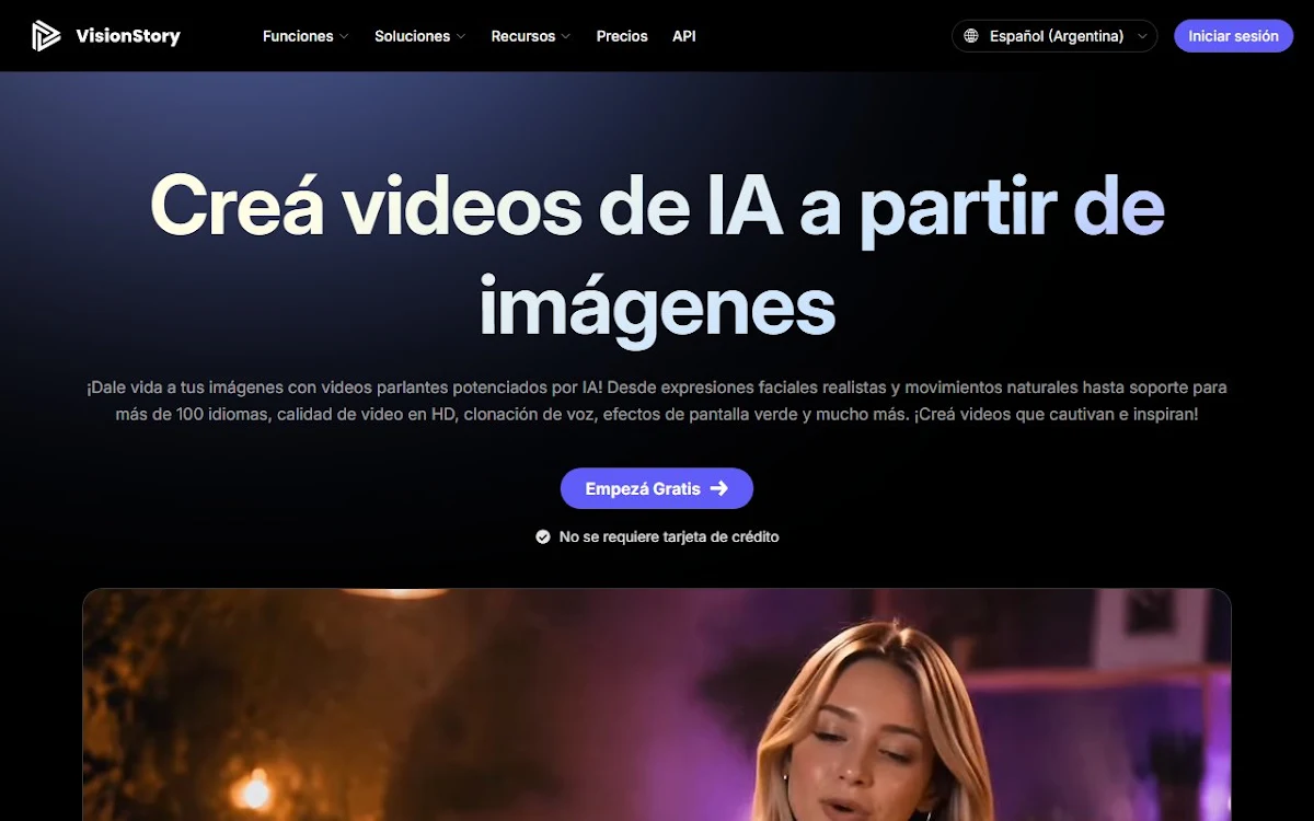 Captura de VisionStory