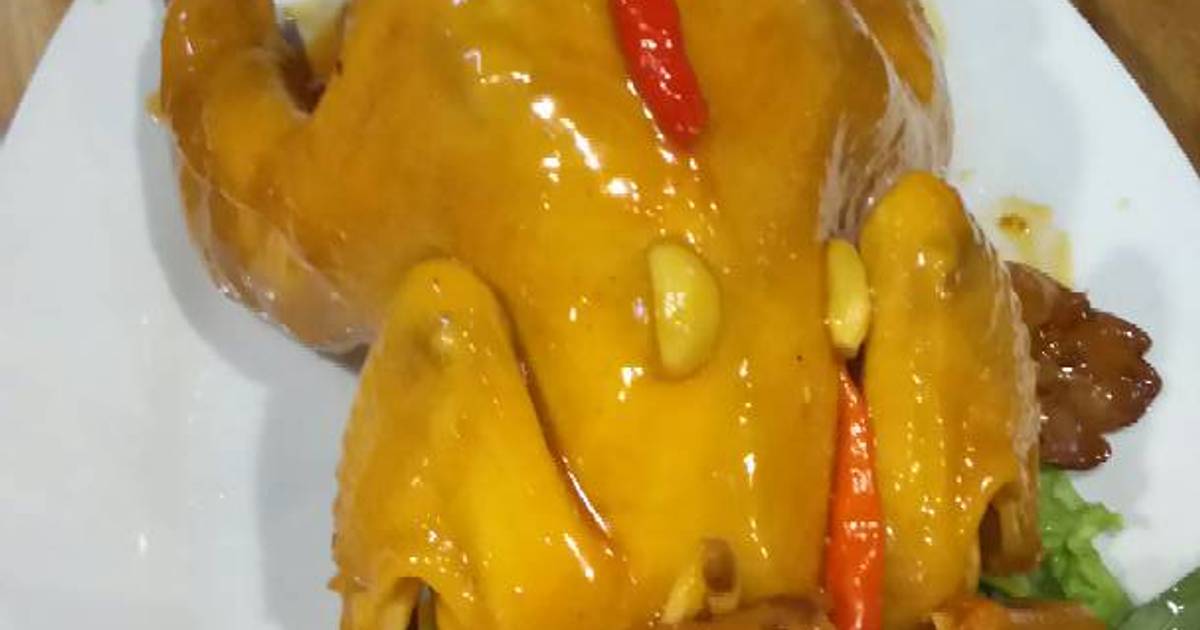 Gà hấp mắm nhĩ