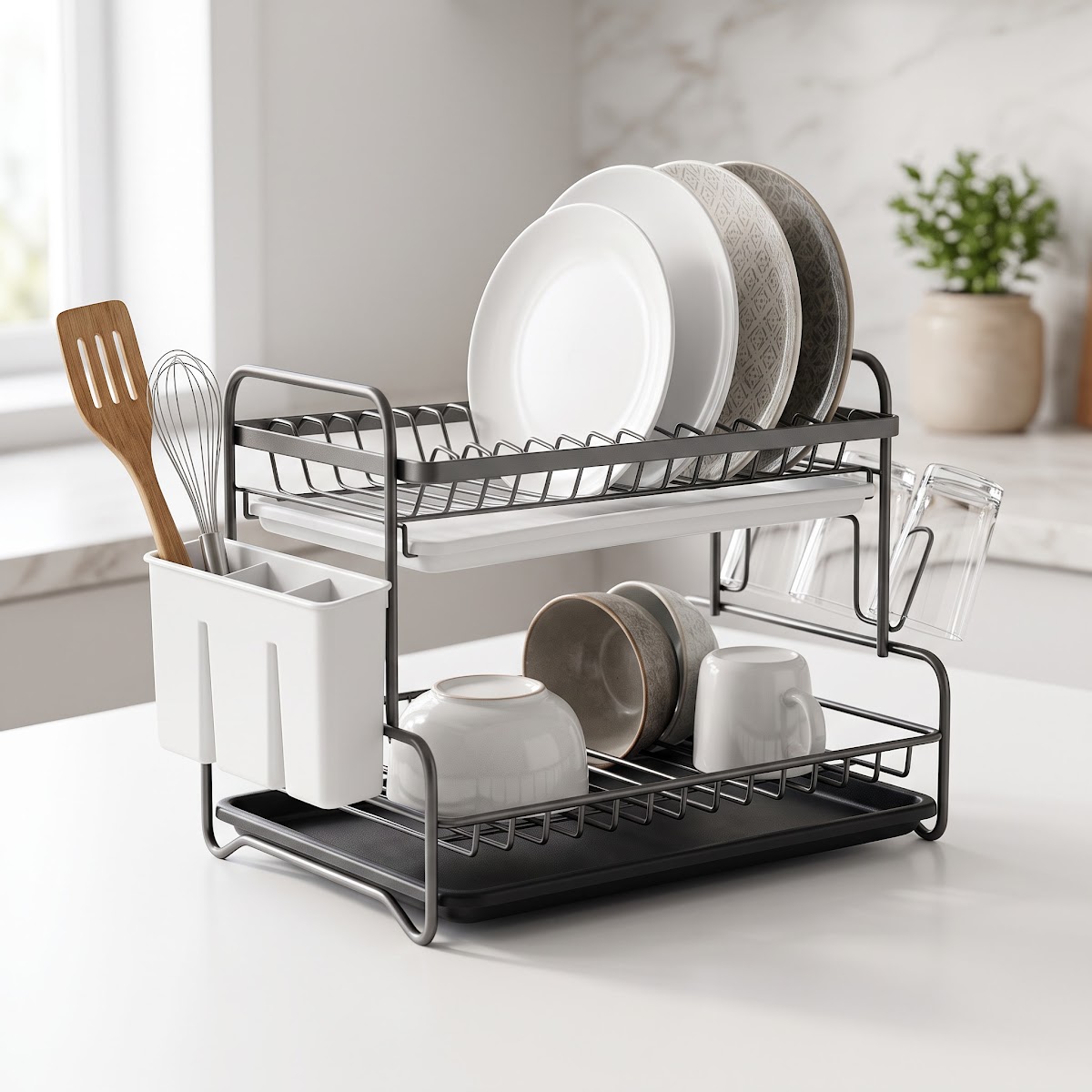 Best Dish Drying Racks for Small Kitchens (2026) - BEST BUDGET — PRODUCT SHOT