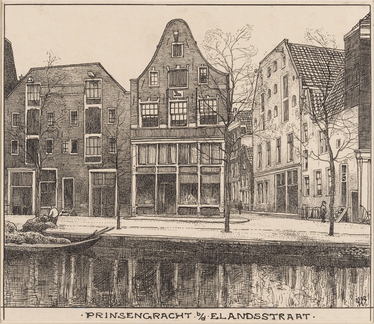 De Prinsengracht te Amsterdam bij de Elandsstraat 20th century